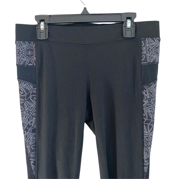 Athleta Small Sophia Street Tights Black Gray Printed Crops - Picture 4 of 11